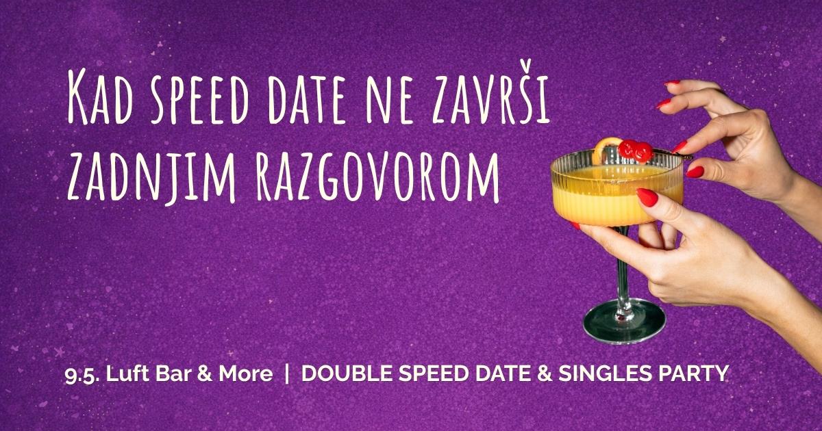 Vizual za Kratki Spoj event koji spaja speed date, Singles Party i proslavu novog weba